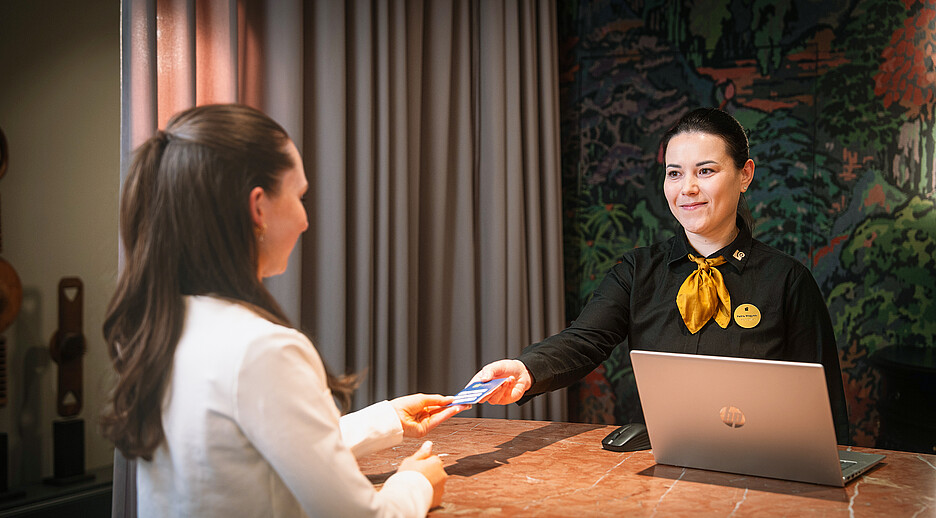 Keine Infoüberflutung beim Einchecken – dank digitaler Gästemappe.