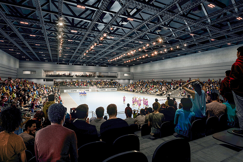 Der Stage ist für Konzerte und Shows mit bis zu 9000 Gästen ausgelegt. Bei bestuhlten Sportveranstaltungen für bis zu 3900 Gäste.