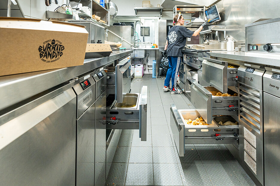 Die Staufläche ist knapp, aber die Heer AG hat das Optimum aus den engen Platzverhältnissen herausgeholt.