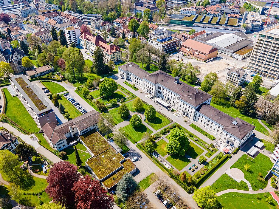 Das Jugendstilgebäude Haus Singenberg wurde 1904 als Bürger-Altersheim gebaut.