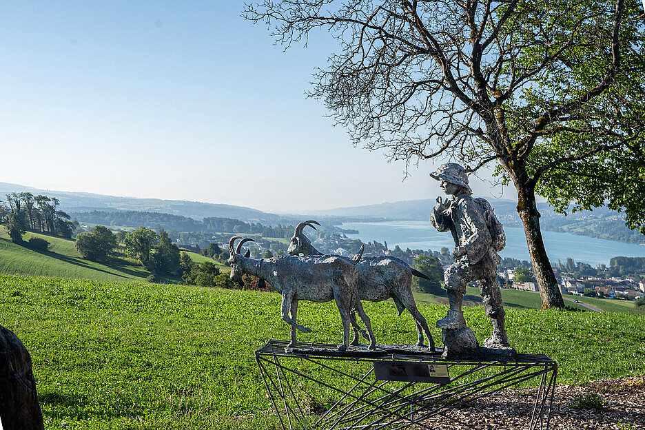 Die Stars abseits der Grossbühne: Bronzefiguren des Künstlers Freddy Air Röthlisberger.