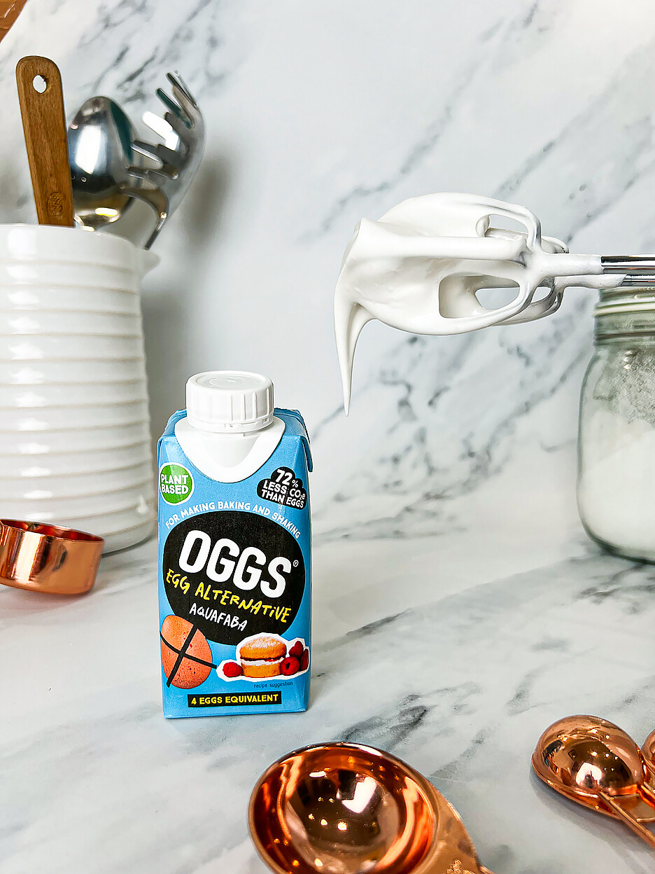 OGGS Aquafaba funktioniert wie ein Ei – die perfekte Alternative für all jene, die auf das tierische Produkt verzichten möchten.
