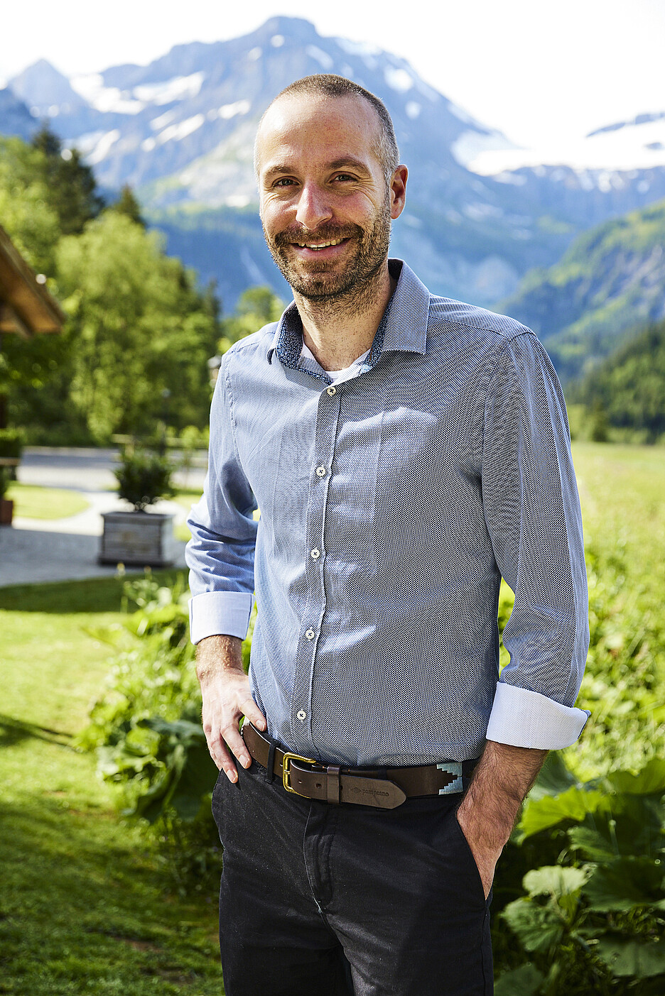 Michael Ming, Gastgeber im Hotel Alpenland in Lauenen bei Gstaad