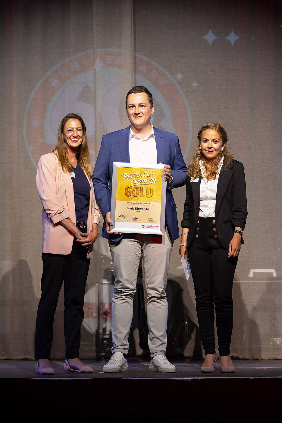 Tiefkühlprodukte: Christa Pfister, Transgourmet Schweiz AG, Pascal Schiller, Louis Ditzler AG, Valerie Hofer, Transgourmet Schweiz AG.