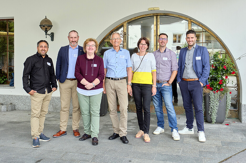 Der aktuelle Vorstand (v.l.): Luca Mele, Rolf Andres, Cornelia Escher, Davor Bratoljic, Monika Lang, Marcel Früh und Alan Lama.