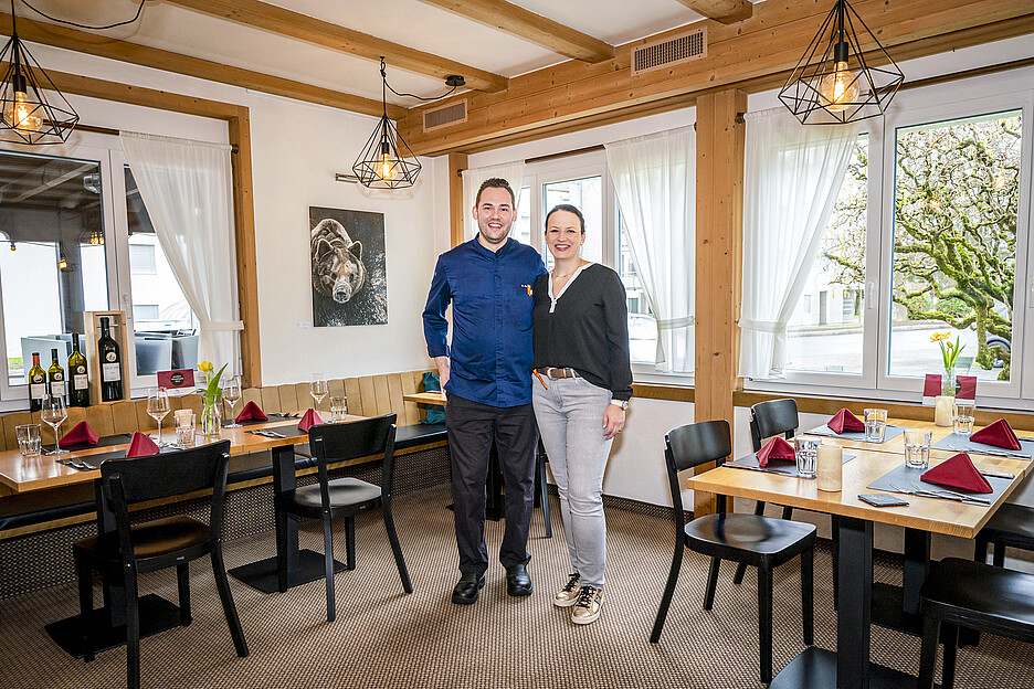 Pascal und Sabine Jacky haben die Auenstube 2017 übernommen. Den Traum, ein eigenes Restaurant zu führen, hatte das Paar schon seit langem.