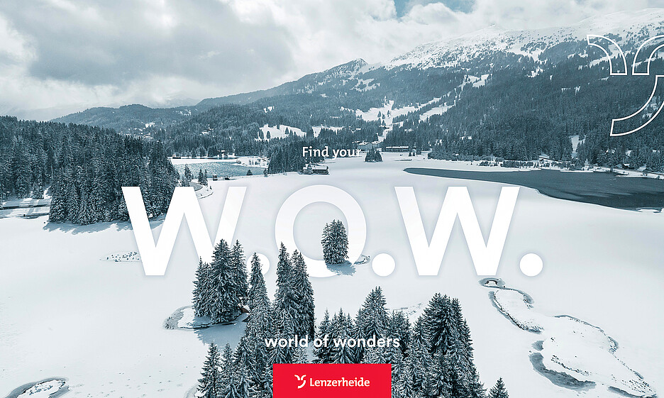 W.O.W. – der neue Claim «World of Wonders» der Ferienregion Lenzerheide.