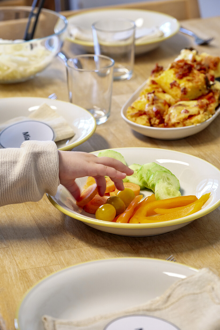 Die Kinder können immer aus mehreren Komponenten auswählen.